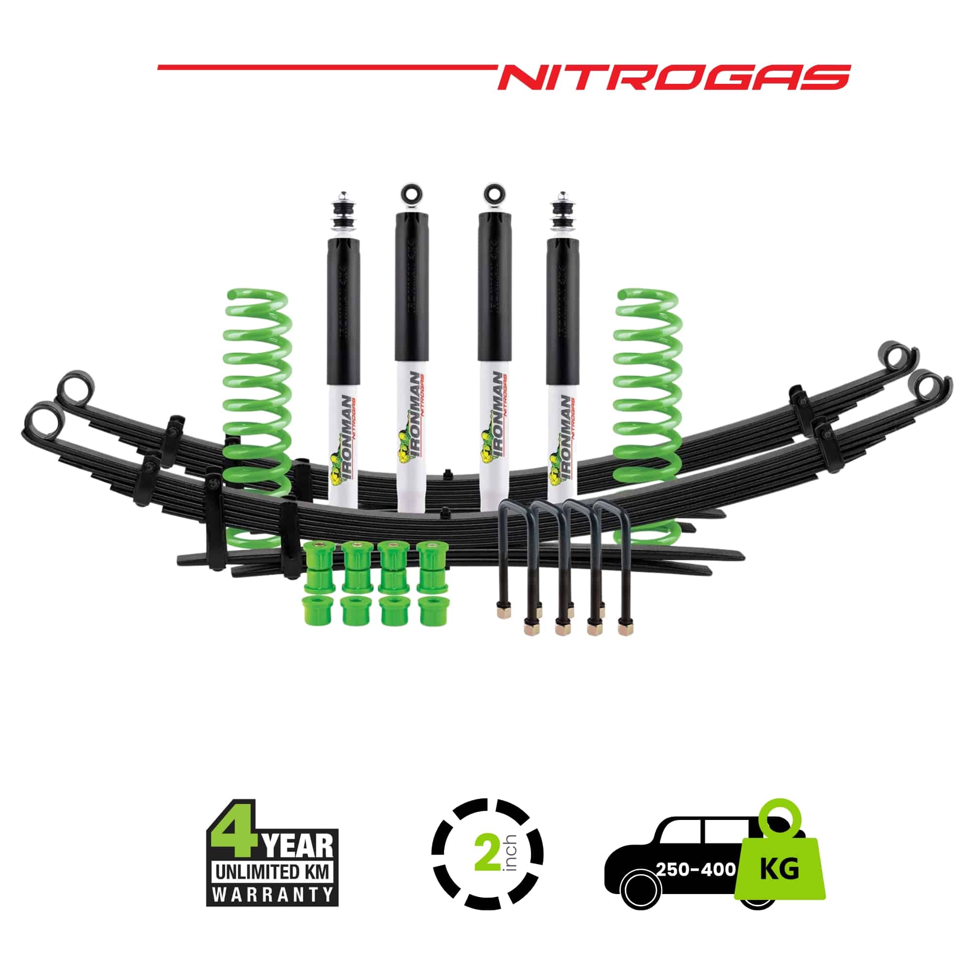 LC79 Nitrogas Suspension Kit 2 Inch Lift 250-400
