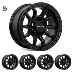 LC71/LC76/LC78/LC79 (16X8) 5x Blak Trak Steel wheels (5/150) -22 OFFSET