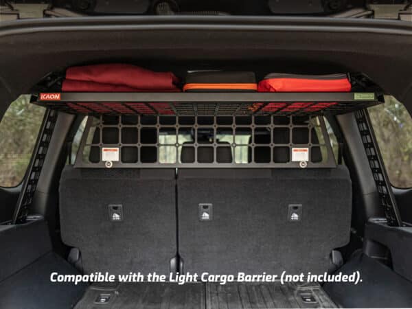 Standalone Rear Roof Shelf to suit Toyota LandCruiser LC300 [Large Side Molle Panels]