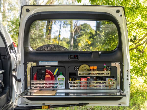 Prado150/GX460 Rear Door Utensil Cage [Natural Stainless]