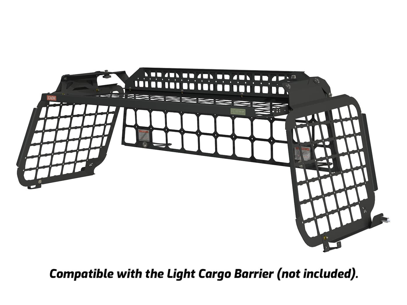 Standalone Rear Roof Shelf to suit Toyota LandCruiser LC200 [With Large Side Molle Panels]