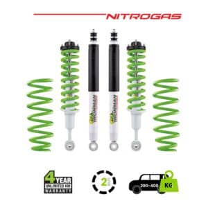 Prado 150 2 Inch Nitrogas Kit – 200-400 Rear Medium with Accessories