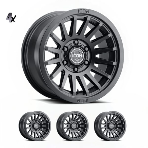 Ranger/Everst/Poer/Triton L200 (17×8.5) 4x RECON SLX SATIN BLACK 6×5.5 +25 OFFSET
