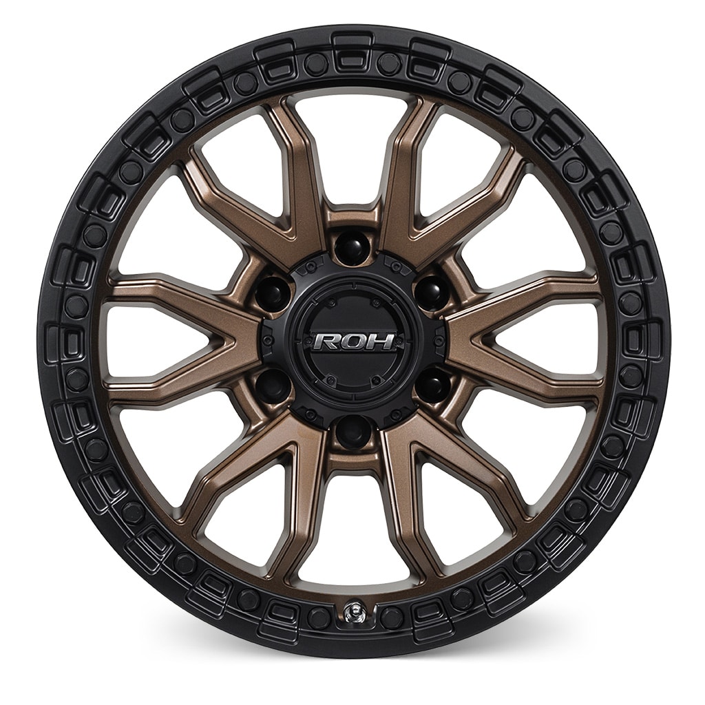 RANGER/EVEREST (17X9) RAID MATT BLACK BRONZE 4x ALLOY WHEELS (6/139) +35