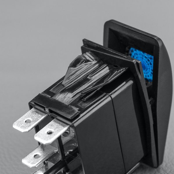 Rocker Switch for 4×4 LED Light Bar Back Lit Blue