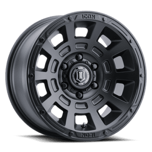 BRONCO (17×8.50) 4x THRUST SATIN BLACK 6×5.5″ (0 OFFSET)