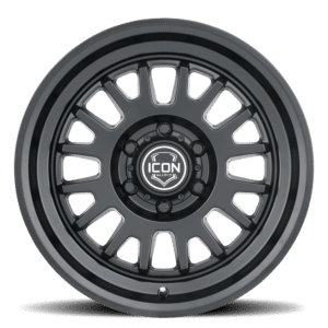(17×8.5) 4x ANZA SATIN BLACK 6×5.5 (0 OFFSET)