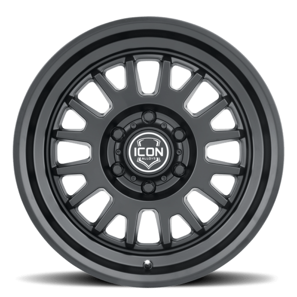 (17×8.5) 4x ANZA SATIN BLACK 6×5.5 (0 OFFSET)