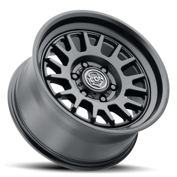 (17×8.5) 4x ANZA SATIN BLACK 6×5.5 (0 OFFSET)