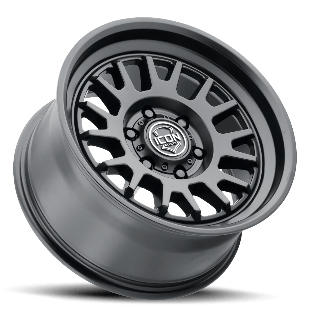 SILVERADO/SUBURBAN/SIERRA 1500 (17×8.5) 4x ANZA SATIN BLACK 6×5.5 (0 OFFSET)