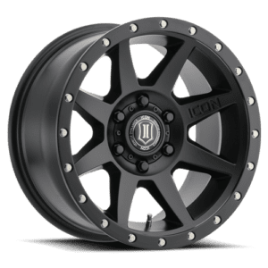 SILVERADO/SUBURBAN/SIERRA 1500 (17×8.50) 4x REBOUND SATIN BLACK 6×5.5″ (0 OFFSET)